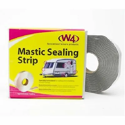 Mastic Sealing Strip 32mm X 5m X 2.5mm Sealant Tape Roll Grey Caravan Motorhome • £13.85