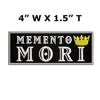 Memento Mori Embroidered Iron-on / Sew-on Patch • $4.99
