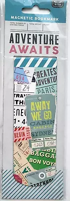 Adventure Awaits Magnetic Bookmark Fold Over Page Marker Book Lover Travel Gift • £3.25