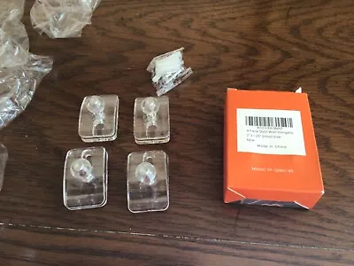 Clear Acrylic  Quilt Wall Hanger Clamps 4 Small Clips And Screws NIB • $4.99