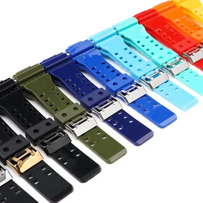 For Casio G-Shock G Shock GA100RGB-1A GA110GL-4A Silicone Watch Band Strap • $14.99