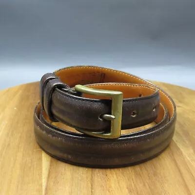 Coach Mens Dress Belt Size 36 Brown Glove Tanned Cowhide Leather • $36.99
