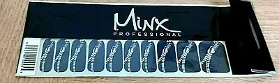 Zippers Black With Zip Minx Professional Nail Wrap New    • £15