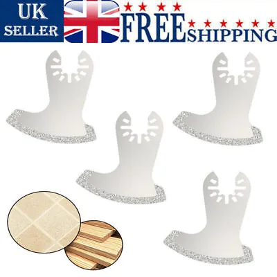 4x Oscillating Multi Tool Diamond Saw Blades Metal Wood Grout Cements Cutter UK • £7.99