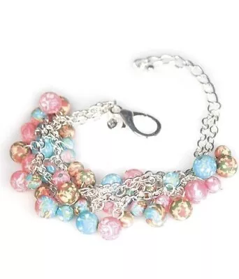 Viva Beads Coral Reef Crystal Beads Bracelet • $21.90