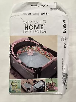 McCall's M5829. Home Decorating Baby Items. Fitted Sheet/Bassinet Bumpers Etc. • $9.99