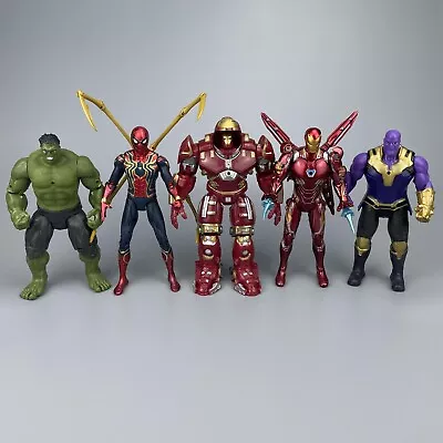 7  Marvel Avengers Iron-man Spiderman Action Figures Super Hero Toys Kids Gifts • £7.89