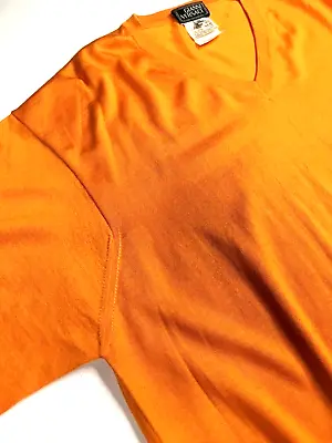 Gianni Versace Couture Vintage '95 Cashmere Silk Sweater Men Orange V Neck Knit • $118.04