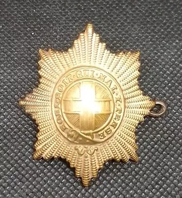 COLDSTREAM GUARDS. Vintage BRASS ARMY CAP BADGE. UK Seller J23 • £9.99