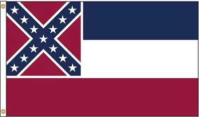 Nylglo 142880 Mississippi Flag5X8 FtNylon • $77.99