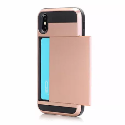 $7.93 • Buy For IPhone 11 Pro 8 7 6 6S Plus XR X XS Max Tough Slider Armor Card Case Cover