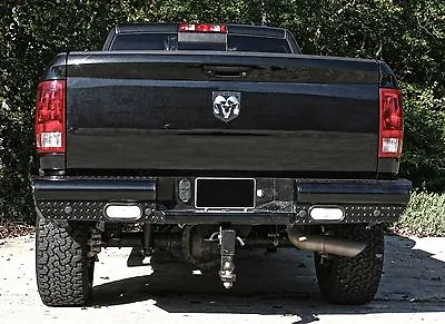 Fab Fours DR94-T1650-1 Black Steel Bumper - Fits 94-02 Dodge Ram HD • $1072.12