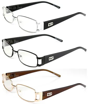 New Mens Womens Clear Lens Rectangular Eye Glasses Fashion Frame Optical Rxable • $8.49
