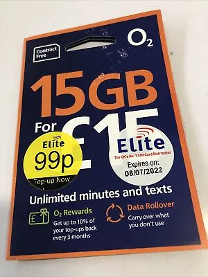 OFFICIAL O2 02 PAY AS U GO STANDARD MICRO AND NANO SIM CARD 99p • £0.99