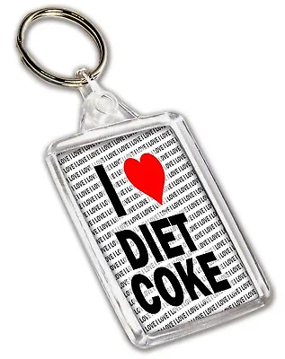 I Love Diet Coke Keyring - Gift - Birthday - Christmas - Stocking Filler • £3.99