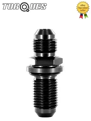 £5.99 • Buy AN -6 (6AN) STRAIGHT O Ring Sealed Bulkhead / Fuel Cell Fitting Adapter BLACK