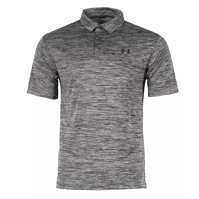 New Mens UA Under Armour Muscle Golf Polo Shirt Top Playoff Athletic Black Navy • $30.82