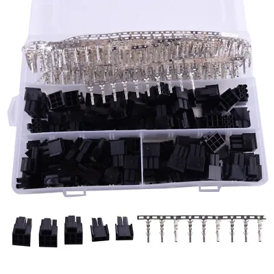 50pcs 5557 8-Pin ATX EPS PCI-E Connector With 400pc Terminal Crimp Pin Plug Part • £23.21