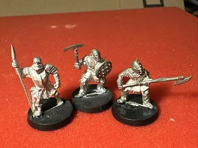 Metal Mordor Orcs X3 Lord Of The Rings Games Workshop Mesbg Warhammer Evil Siege • £24