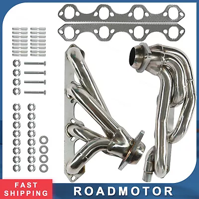 For Ford F150 F250 Bronco 87-96 5.8L V8 Shorty Stainless Manifold Header • $131.99