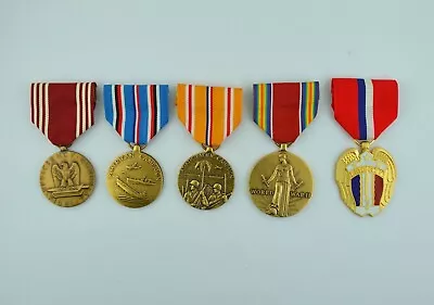 5 Full Size WWII Army Medals For Service In The Pacific - Philippines WW2  • $99.95