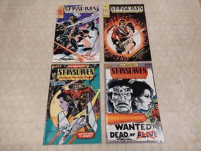 Starslayer Comic Lot (4) Pacific/First 1982-83 Each Signed By Mike Grell! • $50