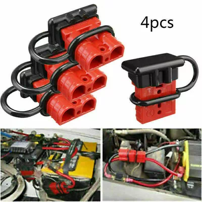 4x 50Amp Electric Cable Quick Connect Plug Wire Winch Battery Connector Car Auto • $13.99