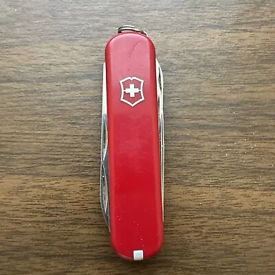 Red Retired Rostfrei 74mm Victorinox Executive Swiss Army Knife Great EDC • $58.34