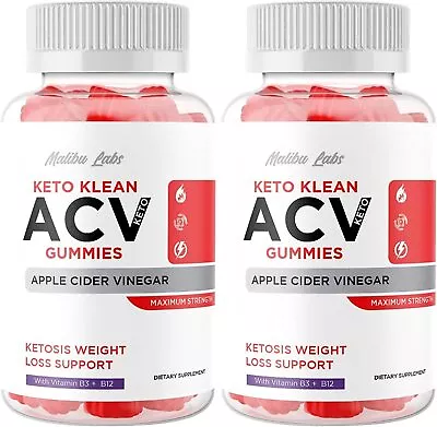 Keto Klean Vitamin B3+B12 Apple Cider Vinegar ACV Gummies 2-Packs • $32.69