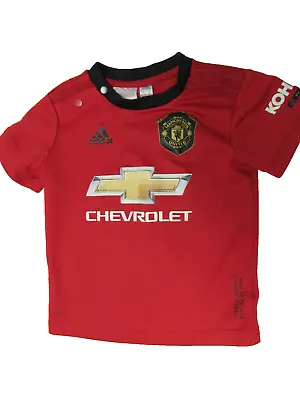 Manchester United 2019 Adidas Home Shirt Child Size 12-18 Months • £9.99
