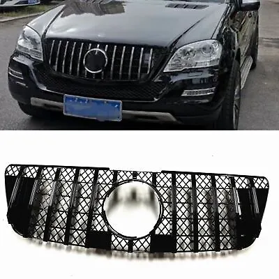 For 2009-2012 Mercedes Benz ML Class W164 Front GT GTR Front Bumper Black Grille • $123.36