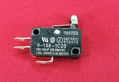 1x New Momentary Limit Micro Switch V-155-1C25 SPDT Snap Action Switch Roller  • $1.99