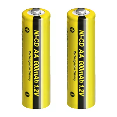 2pcs PKCELL AA 1.2V 600mAh Ni-CD Rechargeable Battery For Electric Toothbrush • $4.25