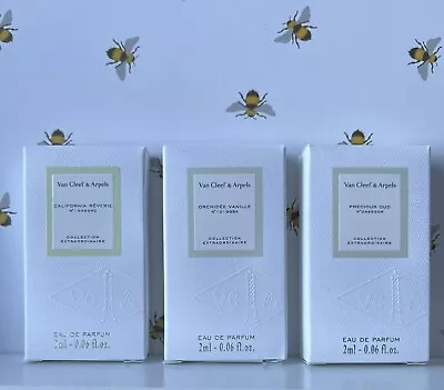 £12 • Buy Van Cleef & Arpels EDP 2ml Each California Reverie Orchidee Vanille Precious Oud