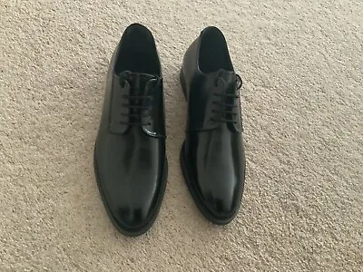 COS Smart Oxford Leather Church Lace Up Black Shoes - Size UK 4 37 - Brand New • £99.99