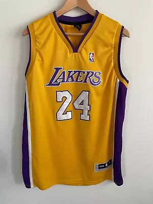 Vintage NBA Los Angeles Lakers Kobe Bryant #24 Mens Swingman Jersey Size 2XL • $44.97