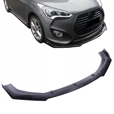 For Hyundai Veloster Matte Black Car Front Bumper Lip Spoiler Splitter Body Kit • $39.99