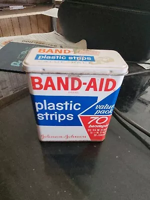 Vintage Band-Aid Bandaid Sheer Strips Tin Can Excellent Condition Johnson • $9.99