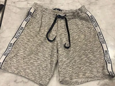 HOLLISTER Grey Sweat Shorts Fleece Shorts Mens Size Medium • £12
