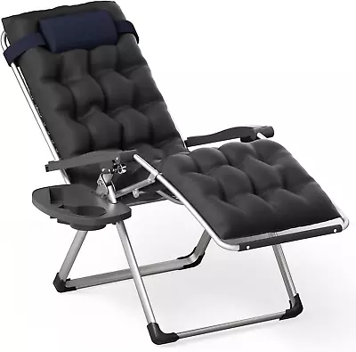 Stable Folding Chair Outdoor Lounge Chair Beach Pool Lawn Recliner Sunbathing Ch • $131.74