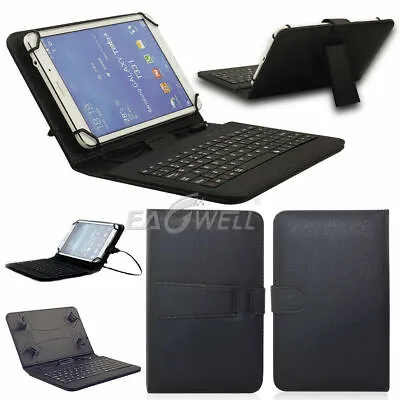 Slim PU Leather Case Cover W/ Stand Keyboard USB 2.0 For 7 -8  Android Tablet • $13.01