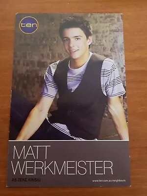 Neighbours - Matt Werkmeister - Genuine Cast Card - Item Is Not Signed  • £5