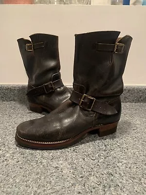 Vtg 1960s Penney’s Foremost Sanitized Engineer Soft Toe Red Wing Sears Boots 9 D • $800