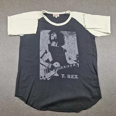 Marc Bolan Shirt Mens Extra Large Black T Rex Hot Love Raglan Distressed Punk • $39.46
