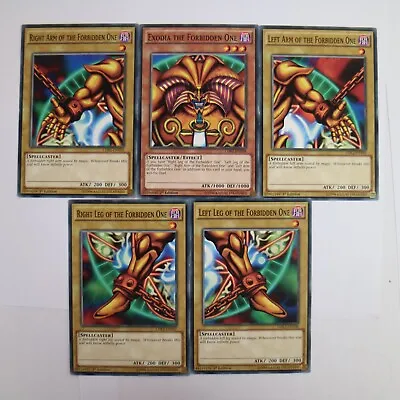 £13.99 • Buy Yu-gi-oh Set Of 5 Ldk2 Exodia The Forbidden One Cards Mint