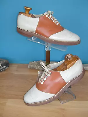 Authentic 40/50s Vintage Bass Saddle Shoes Mens 8 • $88