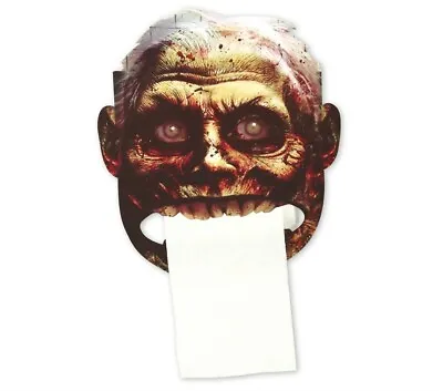 Zombie Toilet Paper Roll Dispenser Halloween Decoration Prop Cover Horror WC • £3.89