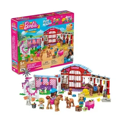 Mega Construx Barbie Horse Stables Construction Set • $99.95