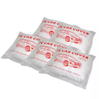 1/2/3/5/10/20 PACK Clear Plastic Temporary Universal Disposable SUV Car Cover • $16.90
