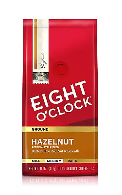 Eight O'Clock Ground Coffee Hazelnut 11 Ounce • $26.16